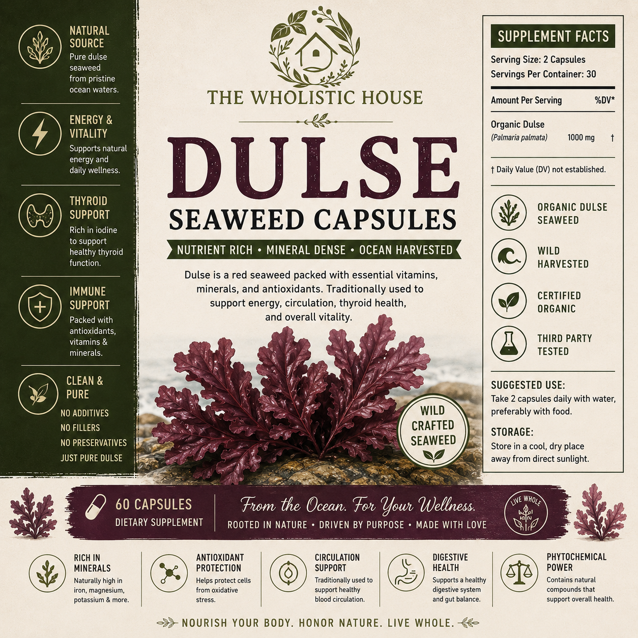 Dulse Seaweed Capsules